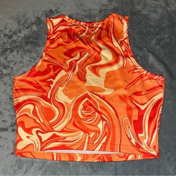 Shein Crop Top Tie Dye, Hawaii, and Marble Print Tank Top Bundle Size Medium - Picture 13 of 13